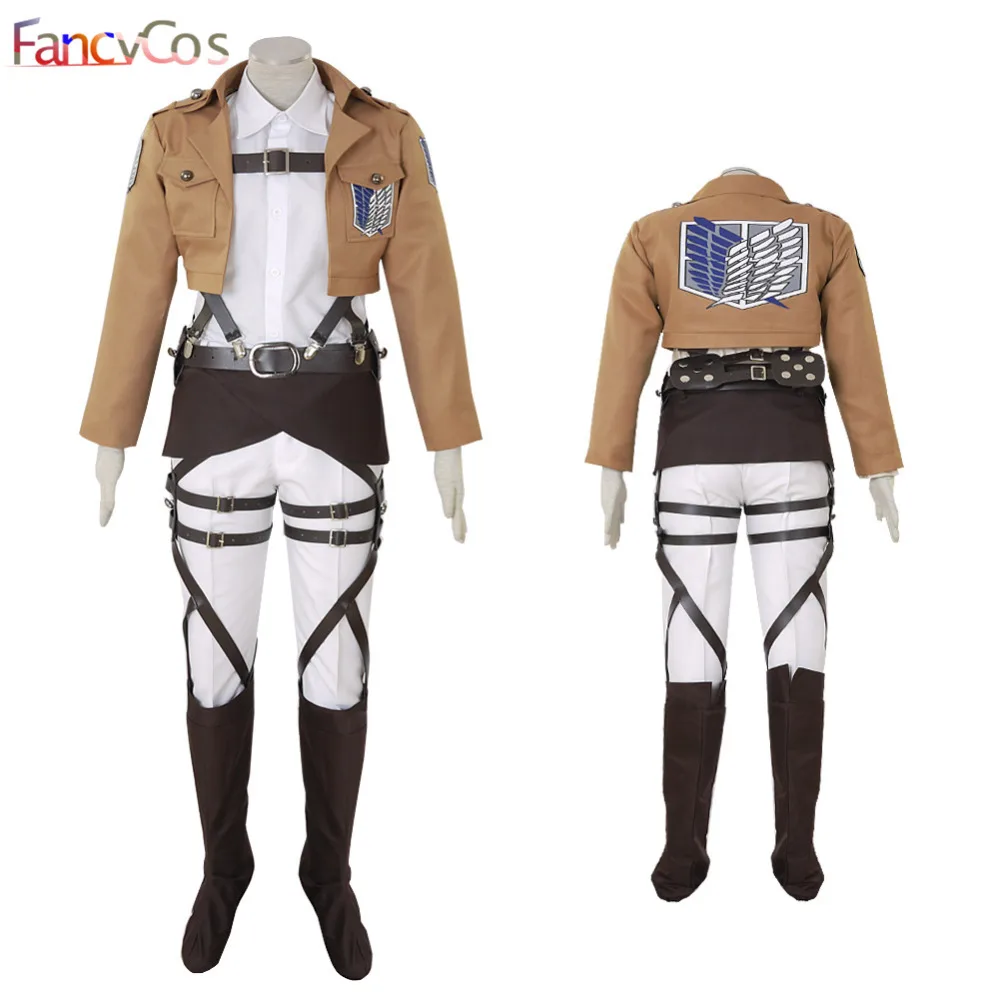 

Halloween Attack on Titan Shingeki no Kyojin Armin Arlert Survey Corps leather Cosplay Costume Game Japanese