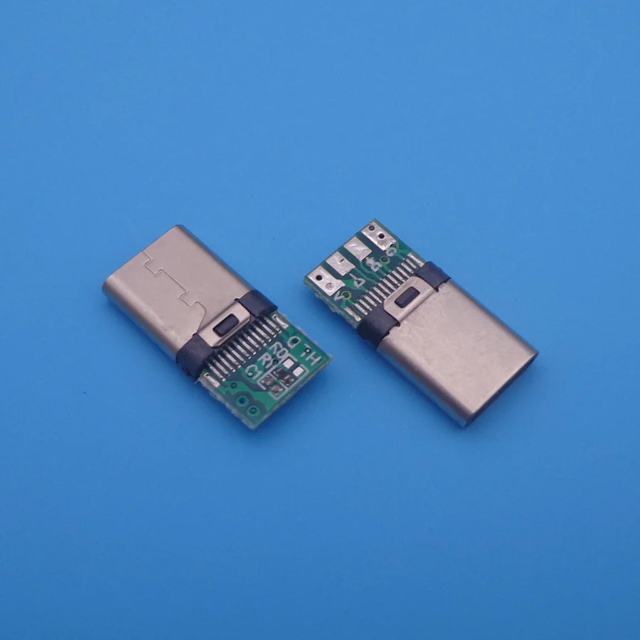 10pcs DIY OTG USB-3.1 Welding Male jack Plug USB 3.1 Type C Connector with PCB Board Plugs Data Line Terminals for Android | Компьютеры и