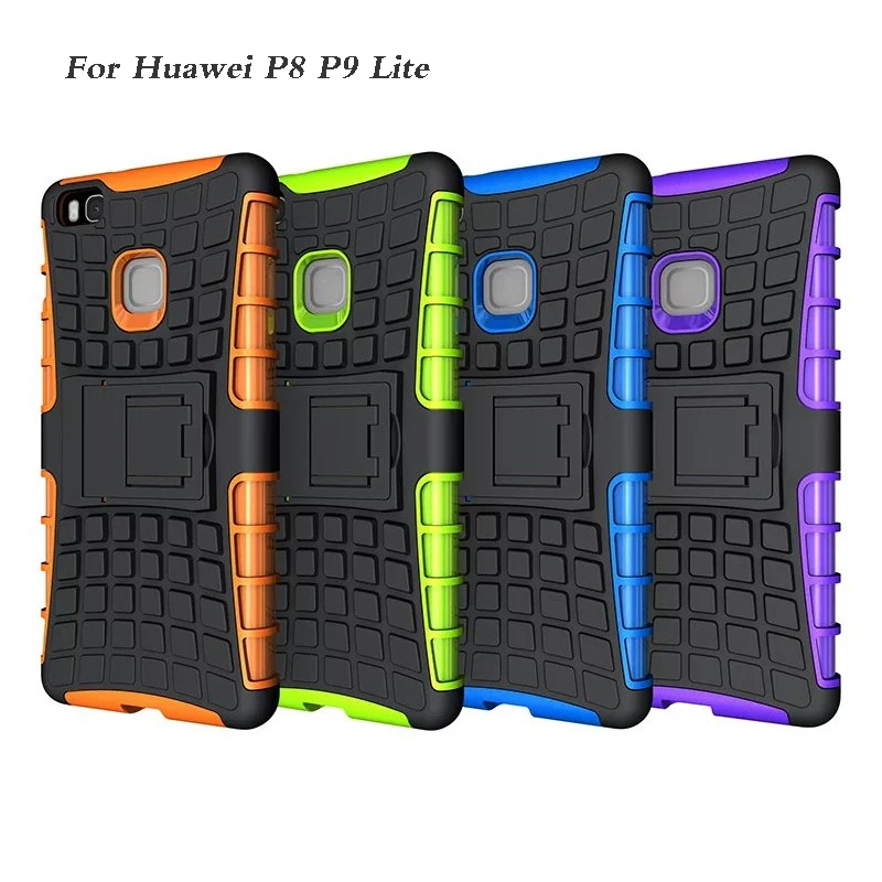 Для Huawei Honor 5X GR5 P8 P9 Lite Heavy Duty Броня ударопрочный Мягкий Силиконовый Телефон Case