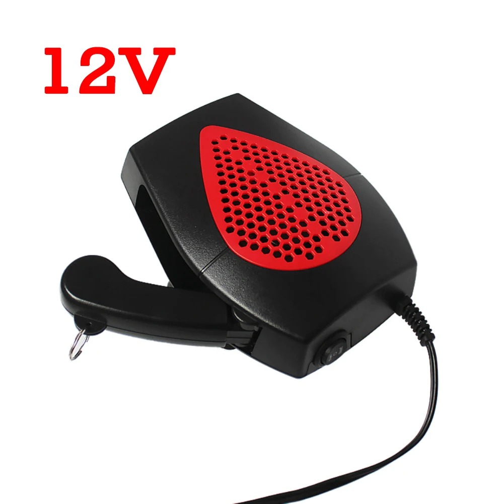 12V Red Автомобильный обогреватель с подогревом и вентилятором, Электрический тепловентилятор, обогреватель для окна, лобового стекла, demister 12 В/24 В - Название цвета: 12V Red