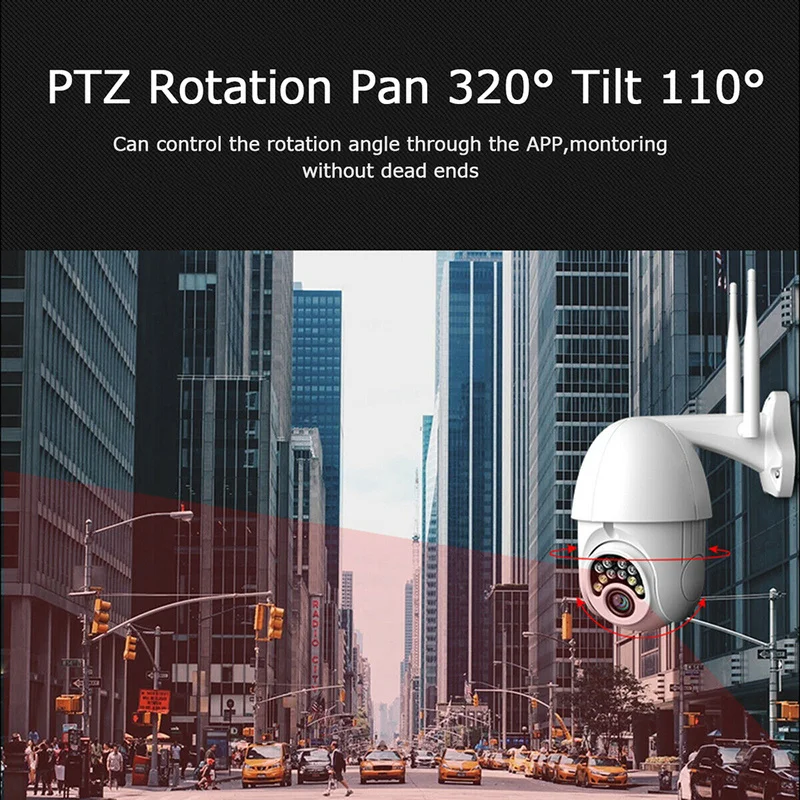 1080P PTZ IP наружная камера Wifi скоростная купольная панорама наклона 4X цифровой зум Сетевая Беспроводная Wifi камера видеонаблюдения