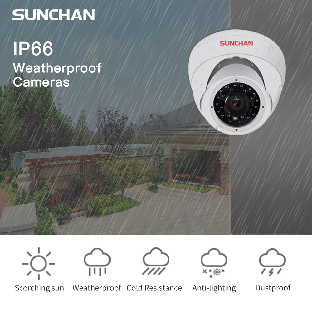SunChan высокое качество 1.3MP AHD камера Цвет CMOS 1500TVL 960 P 24 ИК светодиодов Ночное Видение