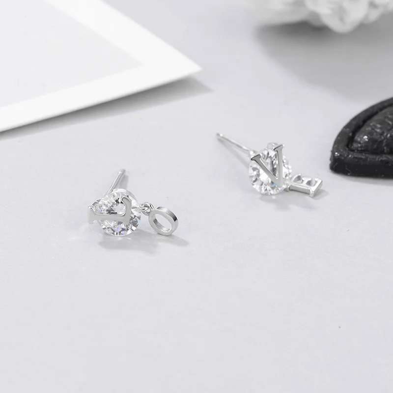 Брайтон новый 925 пробы серебро ослепительно кубический циркон Письмо Любовь