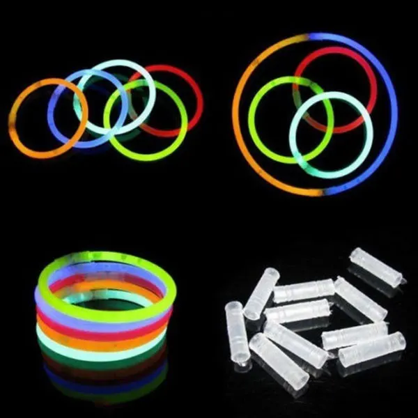 

christmas decoration Glow Sticks Bracelets Necklaces Party Fluorescent Neon Colors Xmas Party Wedding Decal 50 Pcs