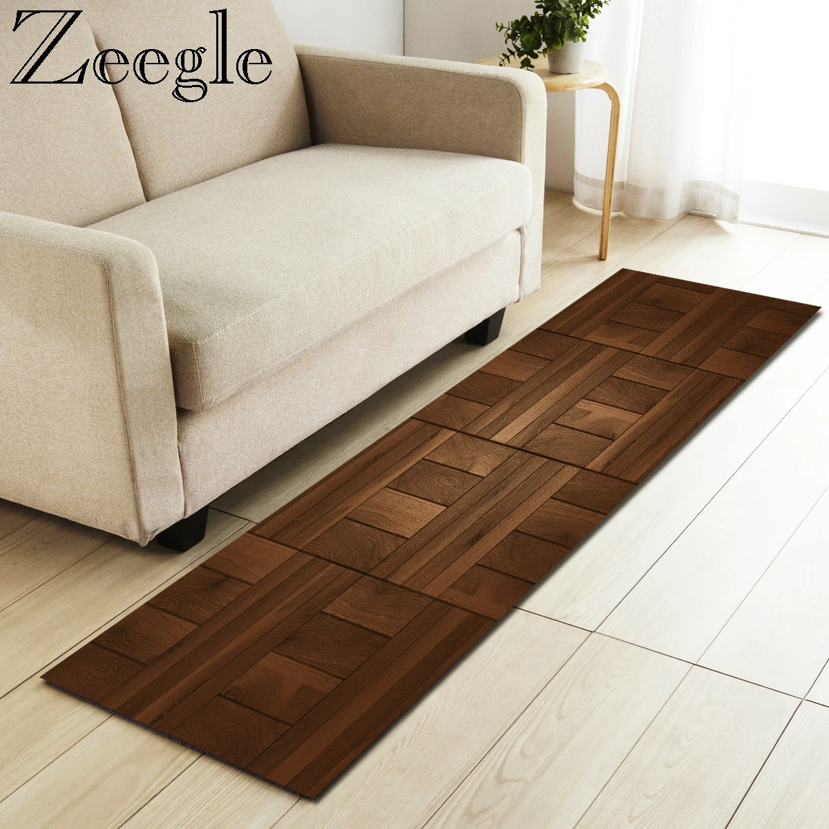 zeegle wood printed area rug for living room anti slip carpet for children bedroom carpet bedside rugs absorbent kitchen mats free global shipping