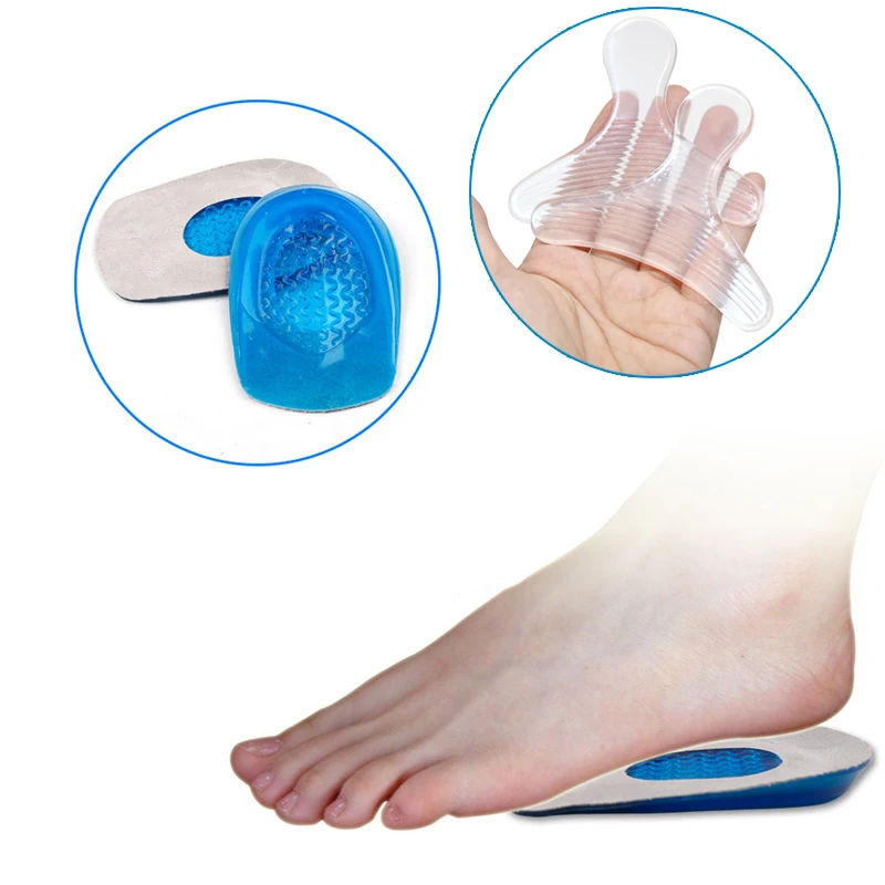 4 шт. = 2 пары силиконовых гелевых подушек для ухода за ногами профессиональные