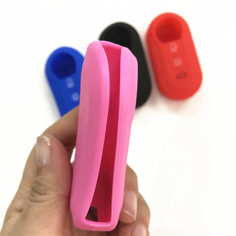 Силиконовый Автомобильный Дистанционный Брелок чехол для Fiat 500 500L Bravo Ducato Doblo Lancia