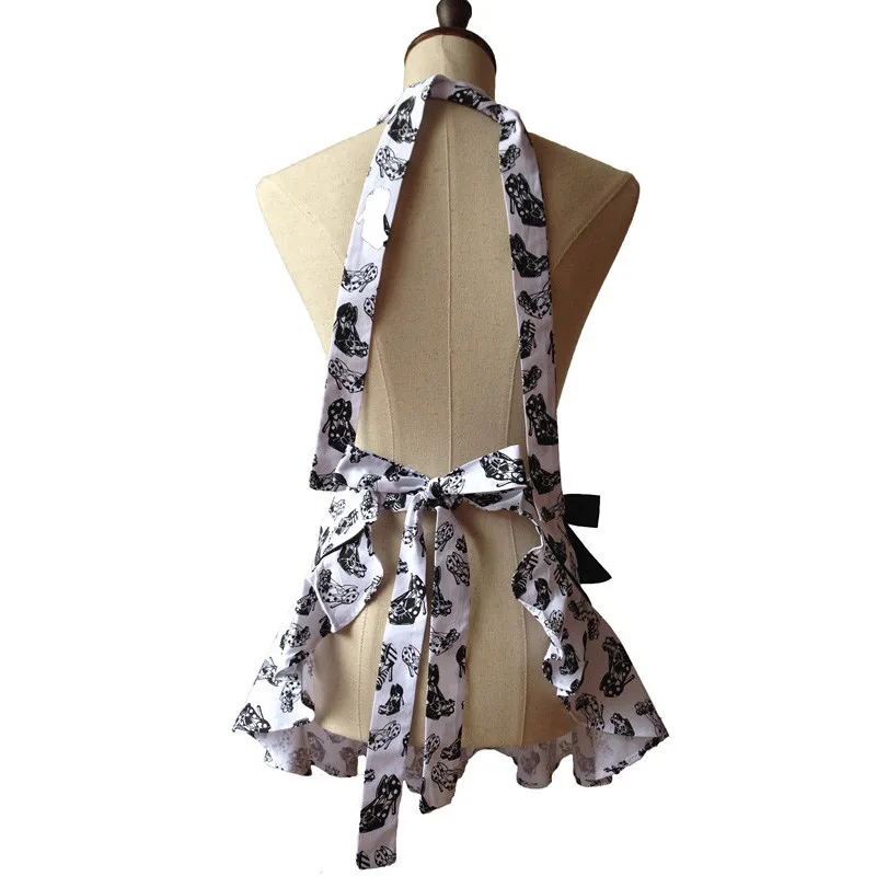 Goodie Two Shoes Retro Kitchen Apron Women White Avental de Cozinha Divertido Tablier Cuisine Pinafore | Дом и сад