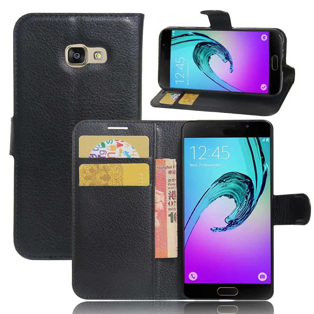 Роскошный кожаный флип чехол из искусственной кожи для Samsung Galaxy A3 2017 кошелек с