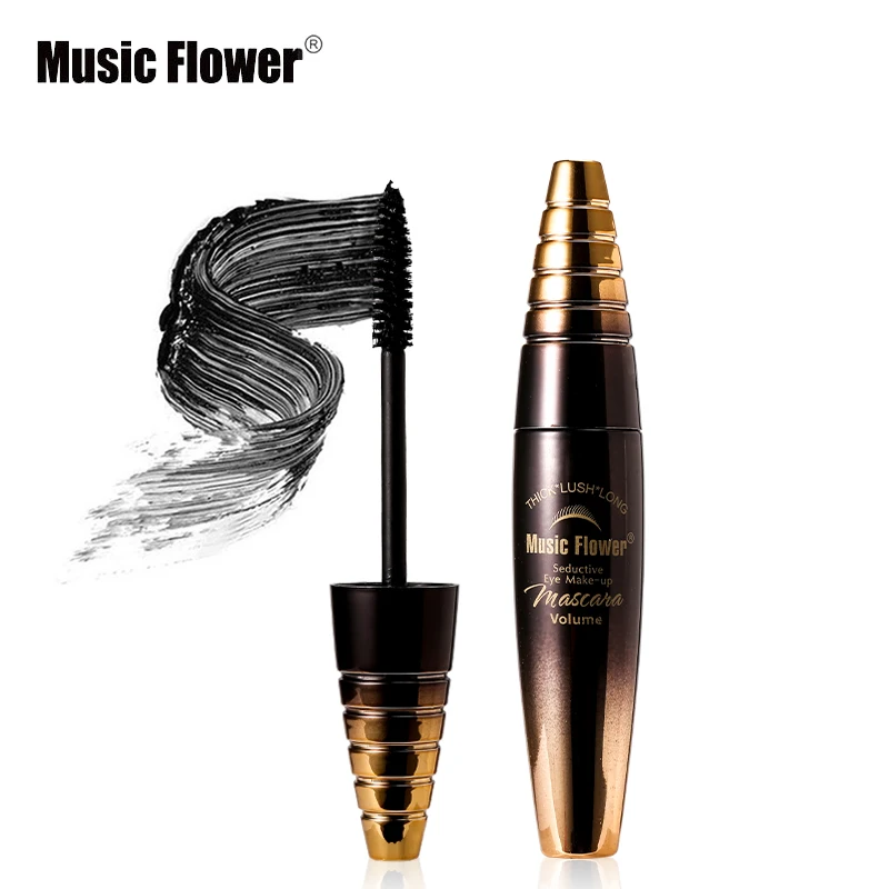 Тушь для ресниц Music Flower ультрачерная тушь макияжа густая пышная долговечная