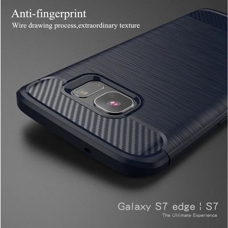 Роскошный Гибридный ТПУ чехол для Samsung Galaxy S7 S6 edge матовый Силиконовый из