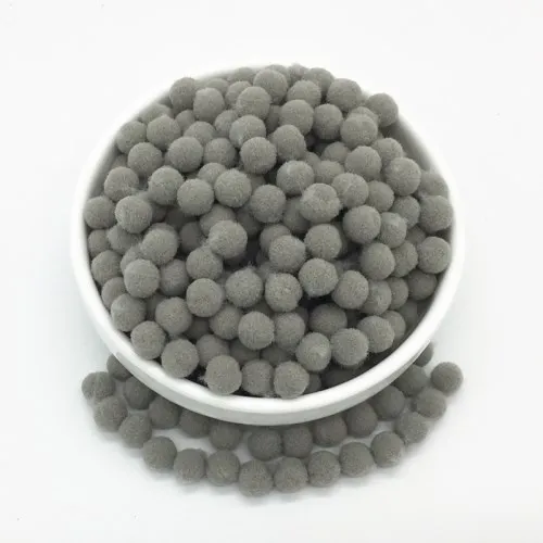 8mm 23Gray Светильник с розовым и серым помпоном для рукоделия, мягкие помпоны для рукоделия, помпоны для рукоделия, Свадебный декор, клей на ткани, аксессуары 8 мм до 30 мм, 20 г - Цвет: 8mm 23Gray