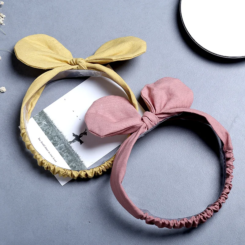 Environmental Protection Child Headwear Baby Hair Accessories Band Cotton Linen Material Flower 0-2 Years Old | Детская одежда и