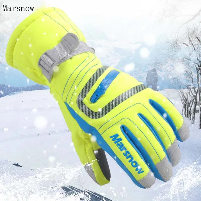 -30 Degree Marsnow Brand Men Women Ski Snow Riding Gloves Windproof Outdoor Sport Thermal Snowboard Winter Snow Skiing Gloves 1