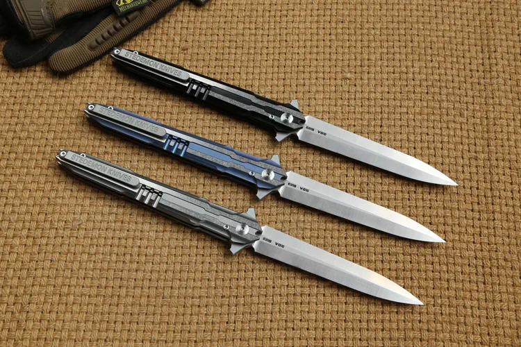 Stedemon E01S Тактика Складной нож VG10 лезвие кВт шариковый подшипник titanium ручка Отдых