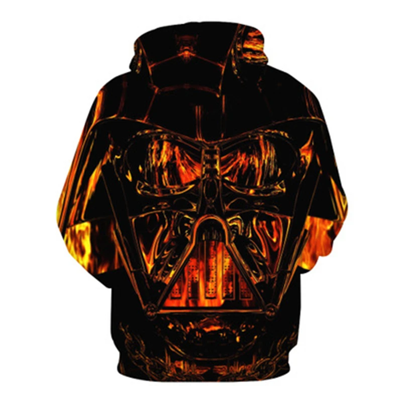 Дропшиппинг кофты 3D печать прохладный Pattern Повседневное с капюшоном карман