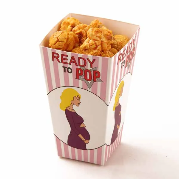 Коробки для попкорна дизайнерские миниатюрные картонные коробки с зубчатыми