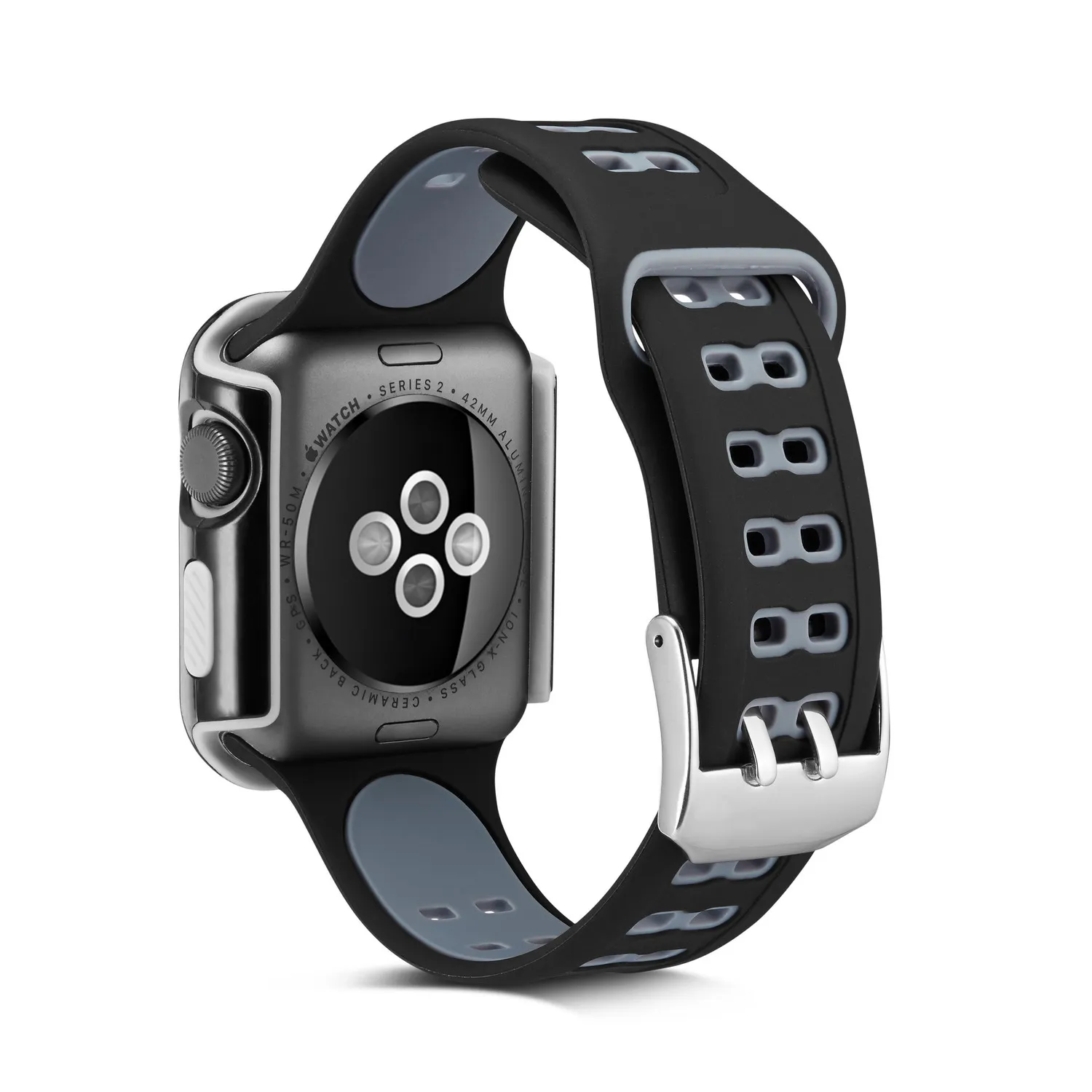 Ремешок силиконовый спортивный для Apple Watch Band Series 1/2/3 2 цвета|Ремешки часов| |