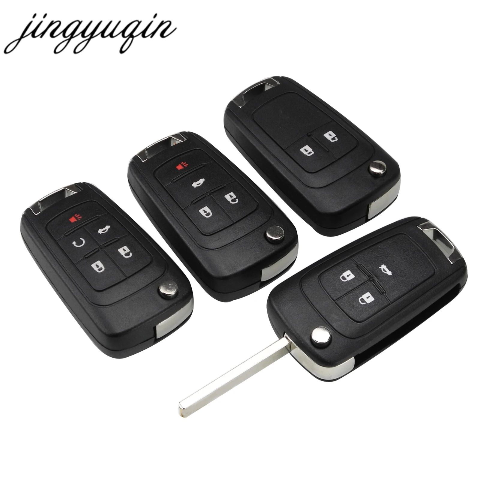Чехол для ключей jingyuqin 10 шт. 2/4/5 BTN VAUXHALL OPEL Insignia Astra J Zafira C Mokka автомобильного
