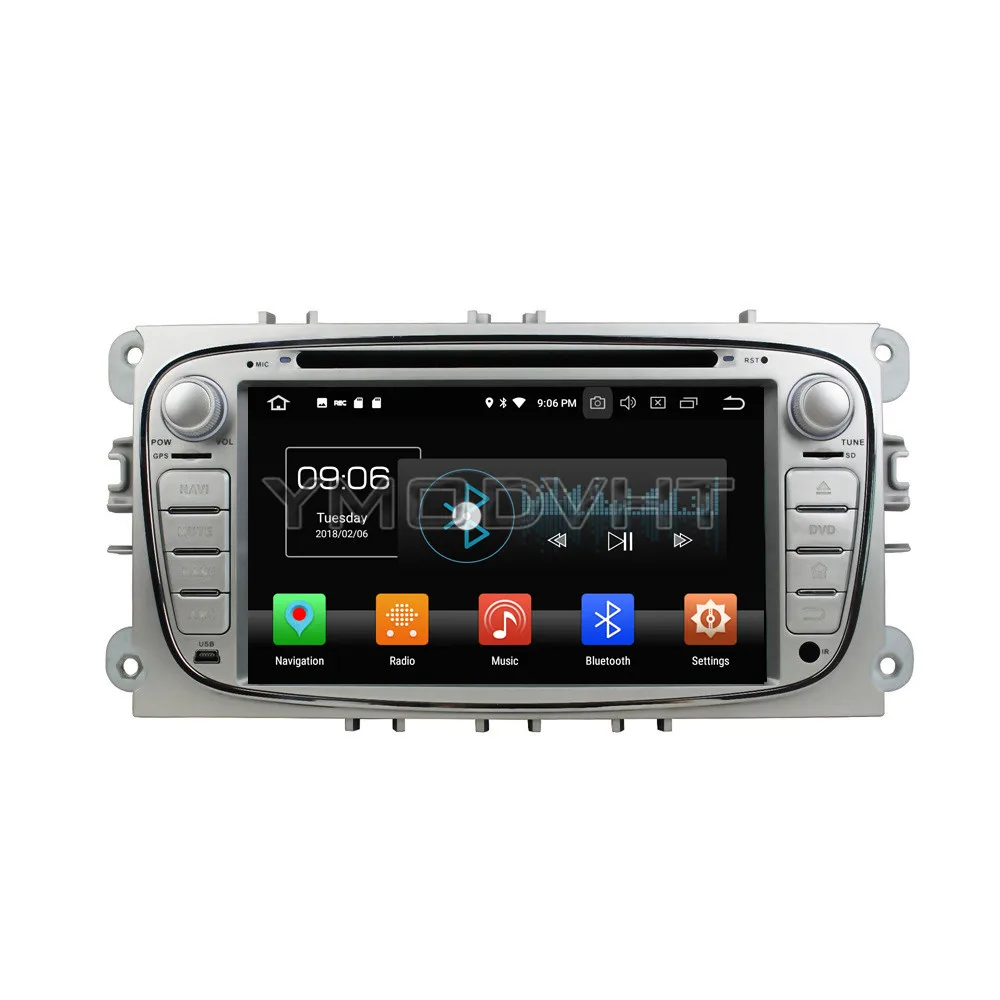 YMODVHT 7 дюймов Android 8 0 Восьмиядерный 4 ГБ Автомобильный DVD радио GPS для FORD