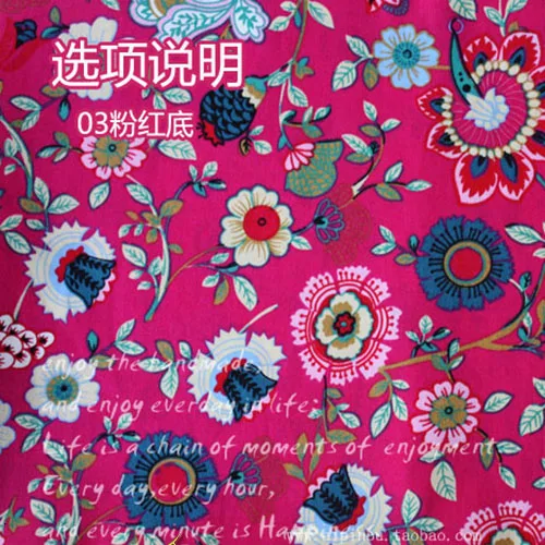 SMTA 50*145 см Лоскутная Ткань Хлопок Ткань tissu au метр Лоскутная бархатная хлопковая ткань метр цветок 200 г/м - Цвет: B1377