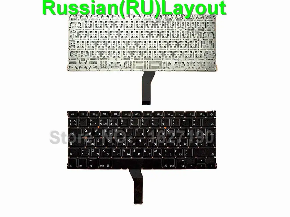 Новая русская клавиатура для APPLE Macbook Air A1369 A1466 MC965 MC966 MC503 MC504 13 &quotчерные клавиатуры