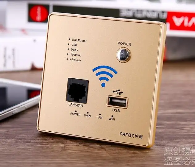 Интеллектуальный роутер 300 м настенная панель USB разъем беспроводная Wi Fi точка