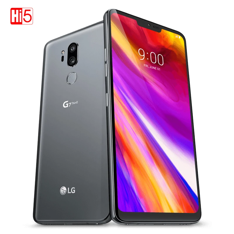 Разблокированный LG G7 Plus G7+ ThinQ G710EAW LTE Android, две sim-карты, четыре ядра, 6,1 дюйма, 3 камеры, двойная 16 МП, 128 ГБ rom, 6 ГБ ram, телефон
