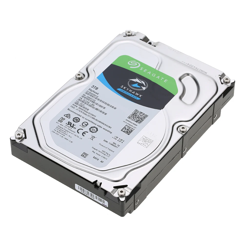 Seagate SkyHawk 3 ТБ жесткий диск наблюдения 5900 об/мин 64 МБ кэш 5 дюйма внутренний SATA 6