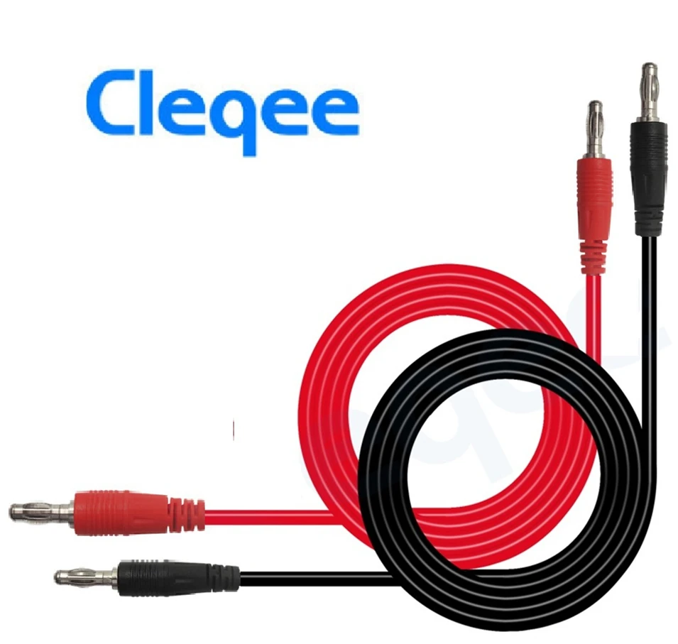 Cleqee P1041 1 комплект м 4 мм штекер банан Банан мягкий Тестовый Кабель для домов на