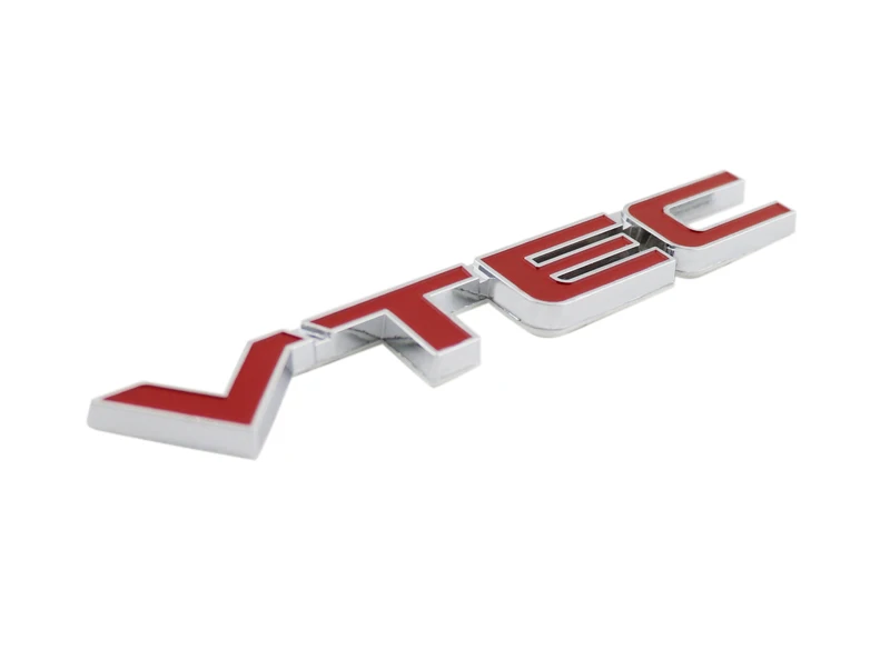 Хром Красный VTEC для крыло багажник эмблема наклейка значок стикер | Автомобили и