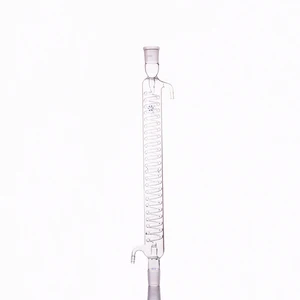 Формат Змеиный конденсатор, спиральная конденсация длина 500 мм, конденсатор Грэм с плавленой внутренней трубкой, стандартный заземляющий рот 2932