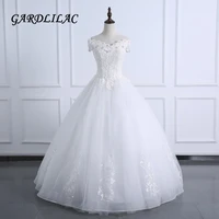 2019 off the shoulder white wedding dress ball gown wedding lace appliques robe de marie vestidos de noiva