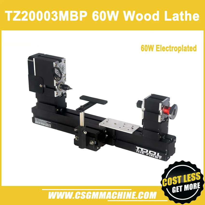 Токарный станок TZ20003MBP 60 Вт с гальваническим покрытием токарный для большой