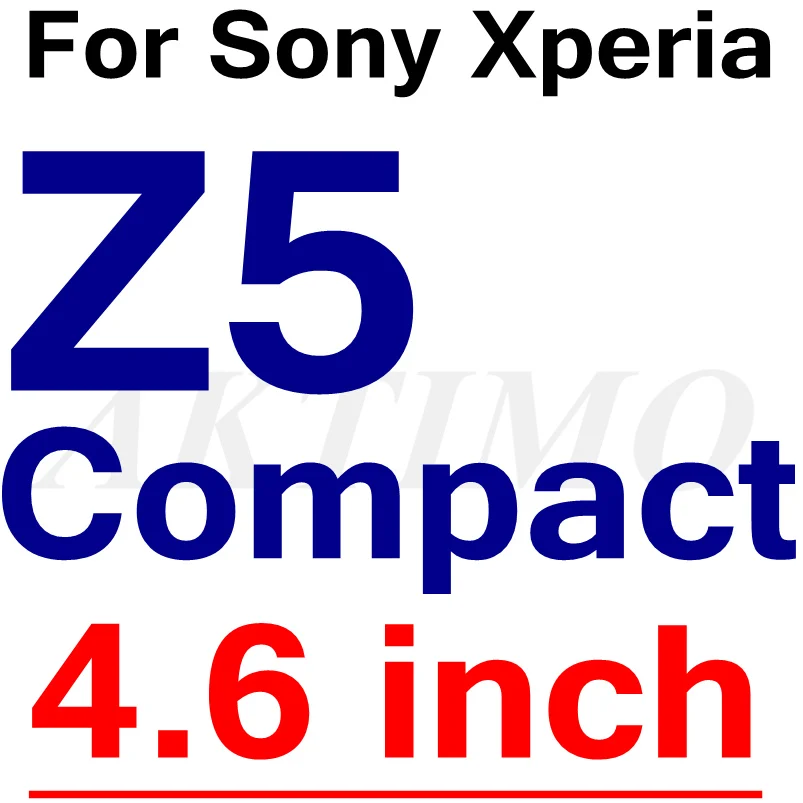 Переднее+ заднее 9H 0,26 мм закаленное стекло для sony Xperia Z Z1 Z2 Z3 Z4 Z5 Compact Premium M4 Aqua M5 защитная пленка Sklo - Цвет: Z5 Compact