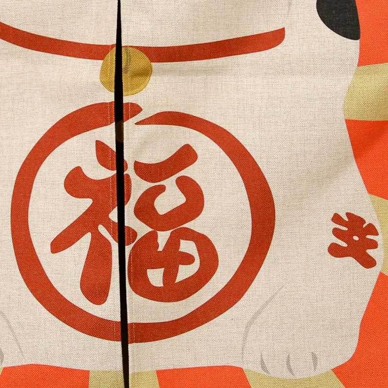 Японский стиль хлопчатобумажная и льняная занавеска для двери милый рисунок