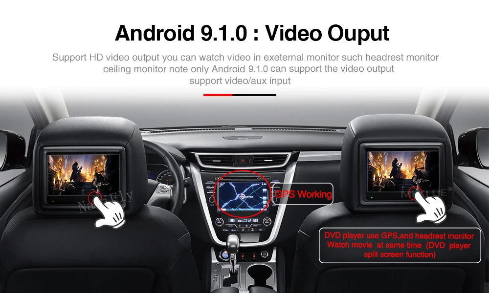 NaviFly Android 9,1 Автомобильный мультимедийный плеер для VW/Volkswagen/Touareg 2004-2011 FM радио USB DVR gps 2+ 32G Canbus Wifi карта Mic BT