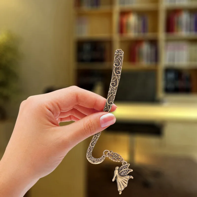 2018 Новая мода ретро сплав закладки Фея шаблон кулон канцелярские книги