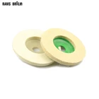 Диаметр 10 шт. Угловая шлифовальная машина, диск 4 дюйма из шерсти и войлока для полировки металла и нержавеющей стали