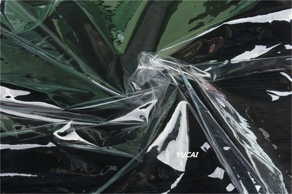 50x137CM Super Transparent TPU Fabric Raincoat See-through Clothing Bag Waterproof Fabric Creative Waterproof Film Fabric DIY