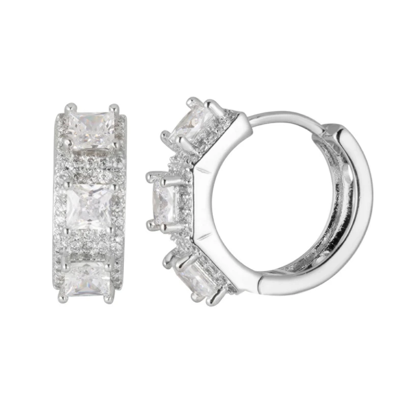 Романтические циркониевые ювелирные изделия Роскошные серьги кольца для женщин