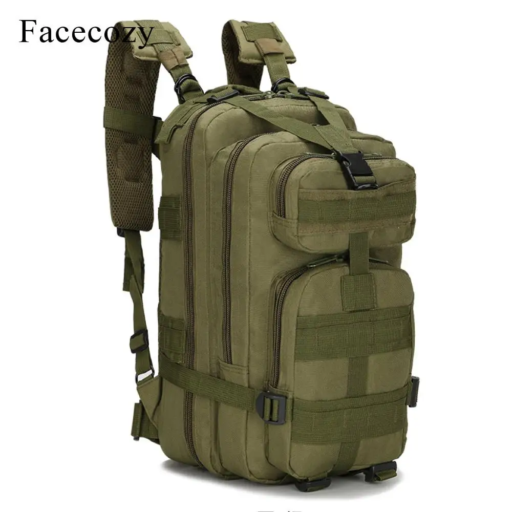 Army Green Fecocozy Открытый походный военный тактический рюкзак камуфляж 600D нейлон треккинг путешествия Кемпинг Сумка 25-30L спортивный рюкзак - Цвет: Army Green