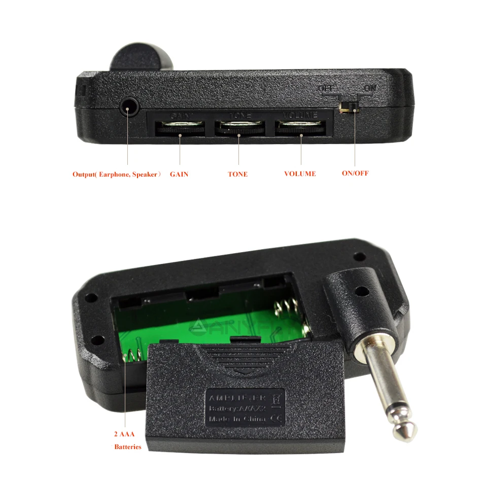 JOYO JA 03 гитарный мини усилитель Amp карманный Мощный 6 звуковые эффекты металла и