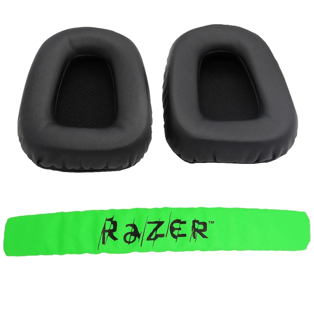 1 комплект сменные накладки на голову + для ушей чехол игровой гарнитуры Razer Kraken