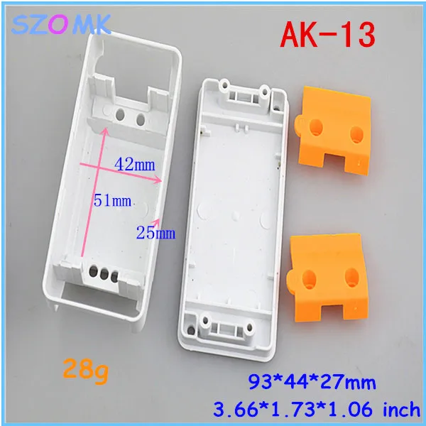 Пластиковая коробка для электронной светодиодная розетка корпус прибора 93*44*27 мм