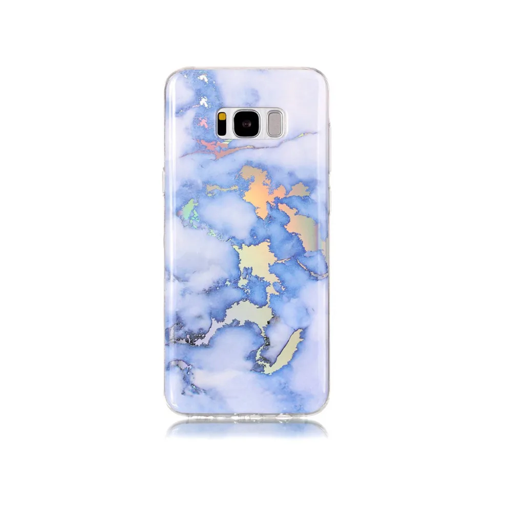 Кимвуд Телефон чехол для samsung Galaxy S6 край Силиконовые Мягкий Мрамор Coque Чехлы S7 S8 Plus