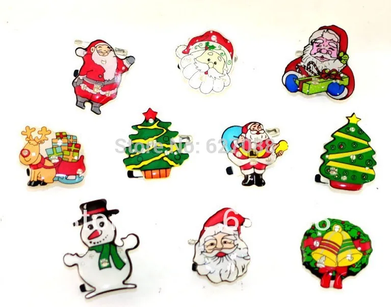 Новогоднее украшение поставляет флэш брошь мигает прекрасный знак Смешанная