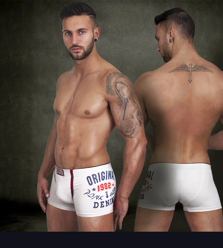 Новинка 2017 Брендовое нижнее белье с розовым героем мужские боксеры шорты трусы