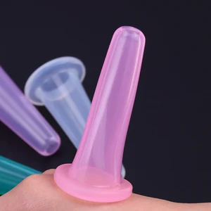 Банки для массажа, силиконовые, для массажа лица, антицеллюлитные, 1 шт.