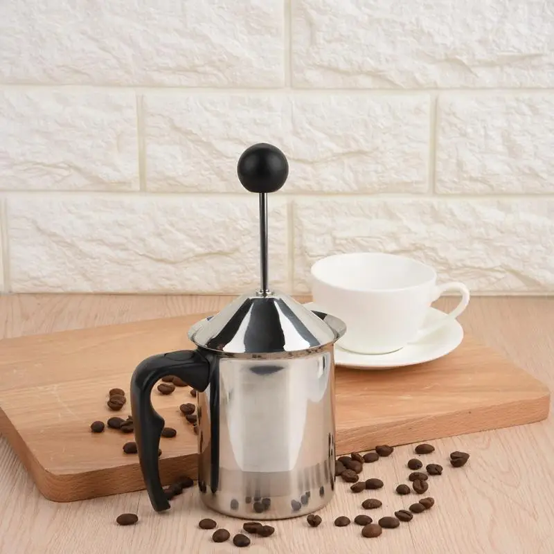 Stainless Steel Manual Milk Frother Foam Maker Coffee Double Mesh Creamer Foamer Kitchen Applicance | Бытовая техника